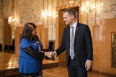 ředitelka festivalu Andrea Šenkyříková s primátorem Zdeňkem Hřibem, foto Tomáš Princ