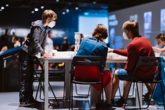 lego dílna umístěná ve spolupráci s naším partnerem Czech Repubric v CAMP – Centru architektury a městského plánování, foto: Dušan Vondra