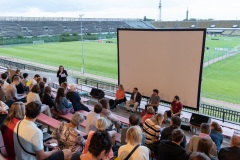 debata s architekty a radními, promítání filmu Místa bez lidí, doprovodný program festivalu, foto: Tomáš Sysel