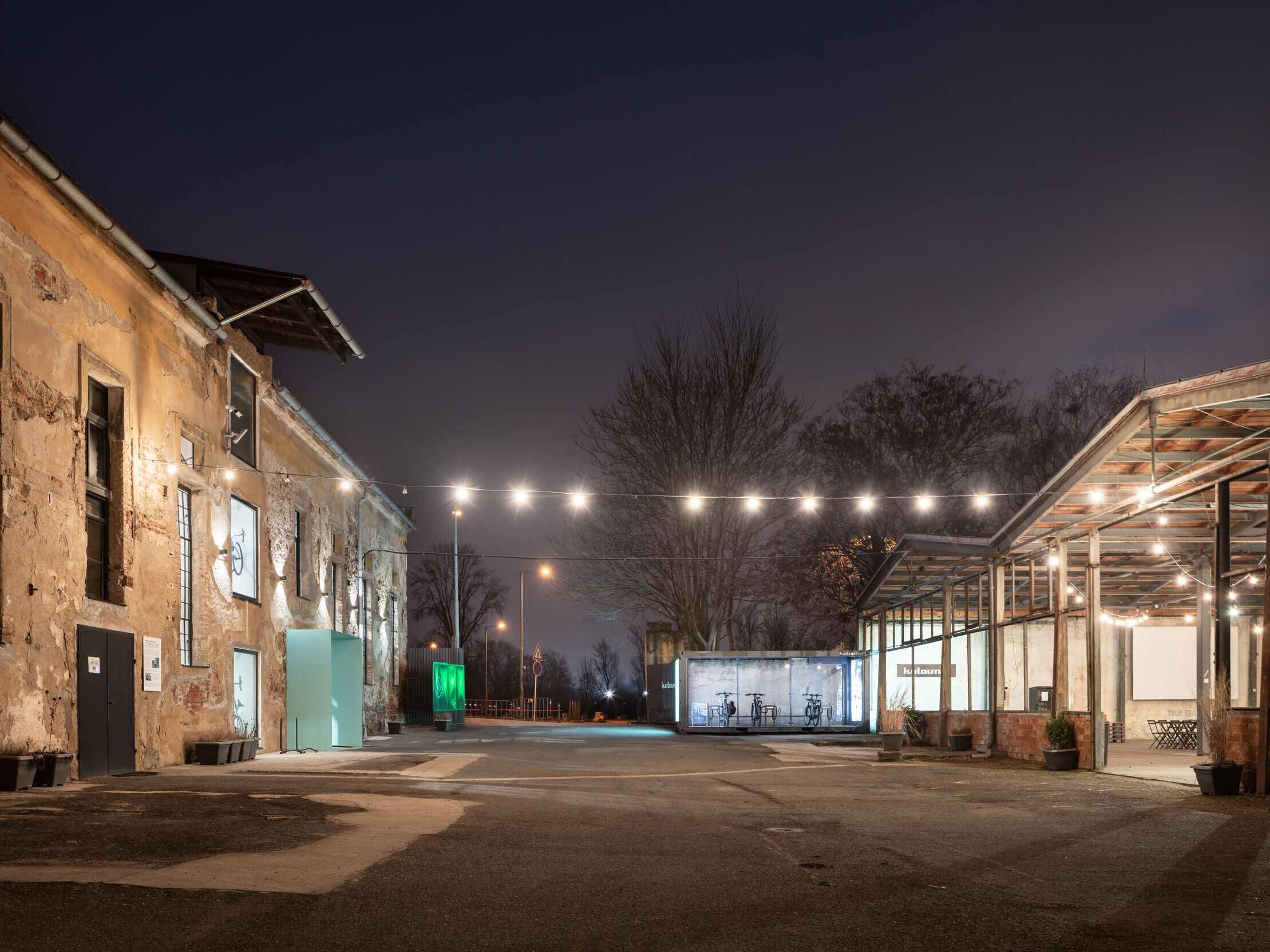 Trojský pivovar, pohled na dvůr