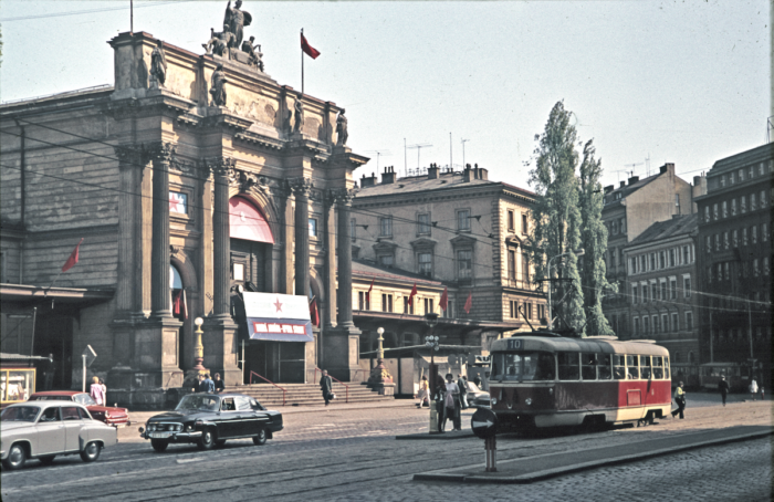 nádraží Praha Těšnov v době socialismu